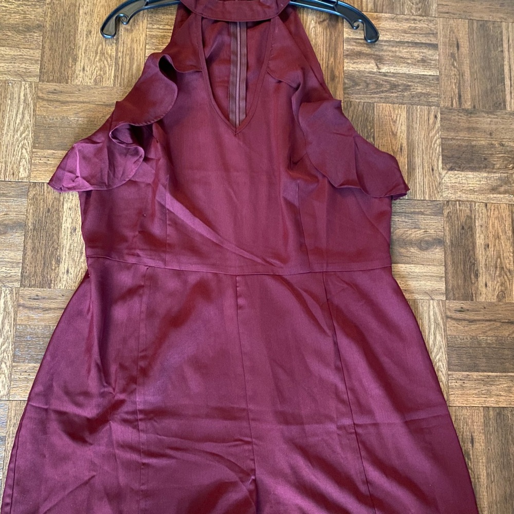 Burgundy Romper